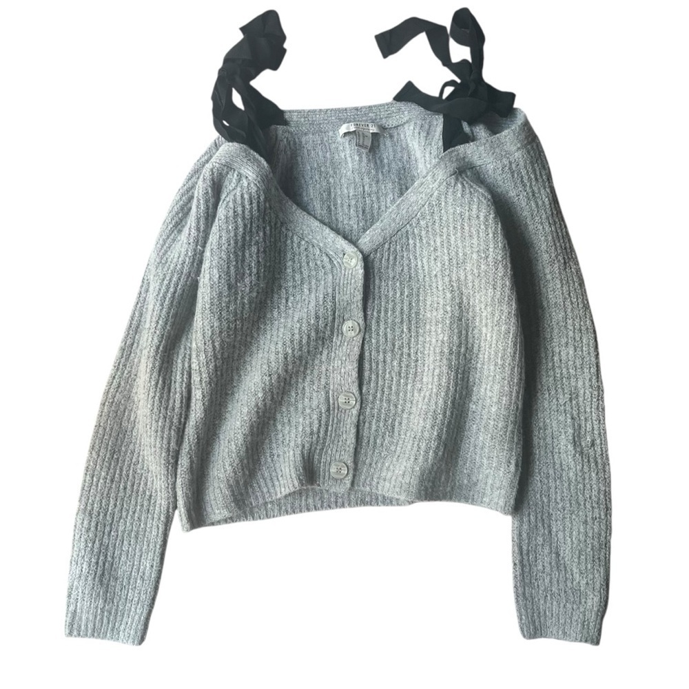 Forever 21 bow tie cardigan